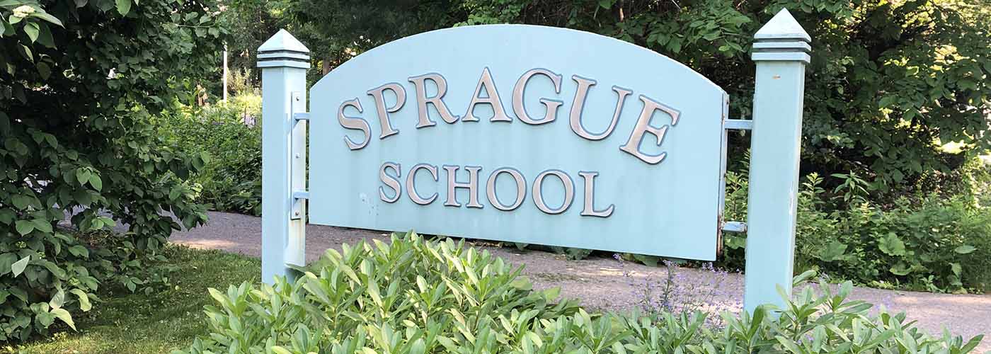 Sprague School Sign 2021